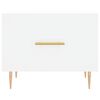 vidaXL Coffee Table Set of 2 White Engineered wood, Iron Small