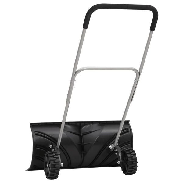 vidaXL Snow Shovel Black and silver Powder-coated steel Medium