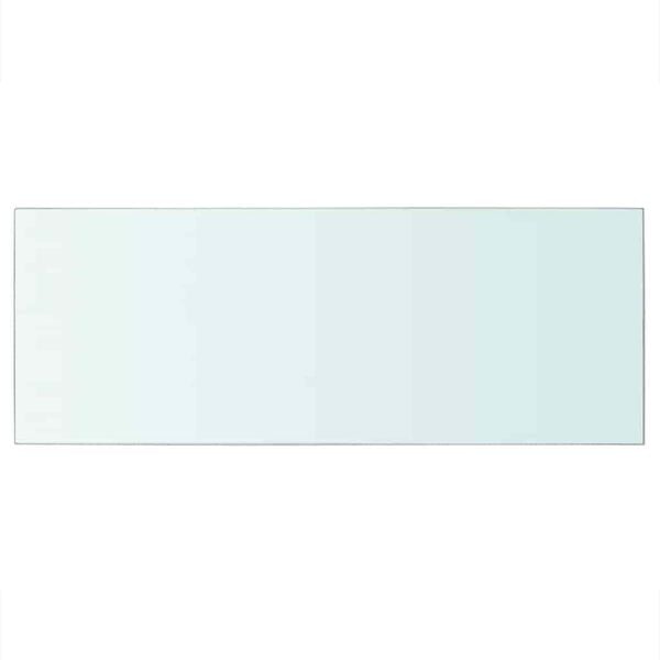 vidaXL Glass Panel Set of 2 Clear Tempered Glass 23.6 x 9.8 in
