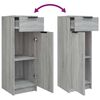 vidaXL Bathroom Cabinet Grey Sonoma Engineered Wood Bathroom Cabinet
