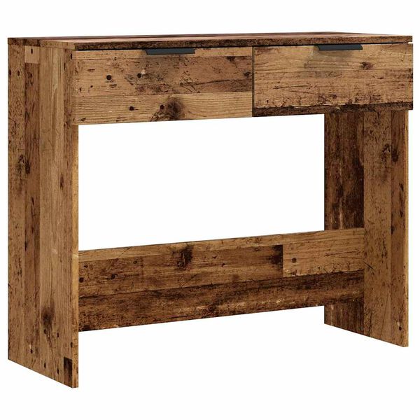 vidaXL Console Table Old wood Engineered wood Narrow Console Table