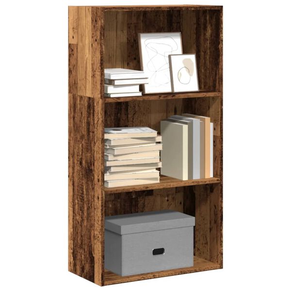 vidaXL Bookcase Old wood Engineered wood 45 in Modern Bookcase