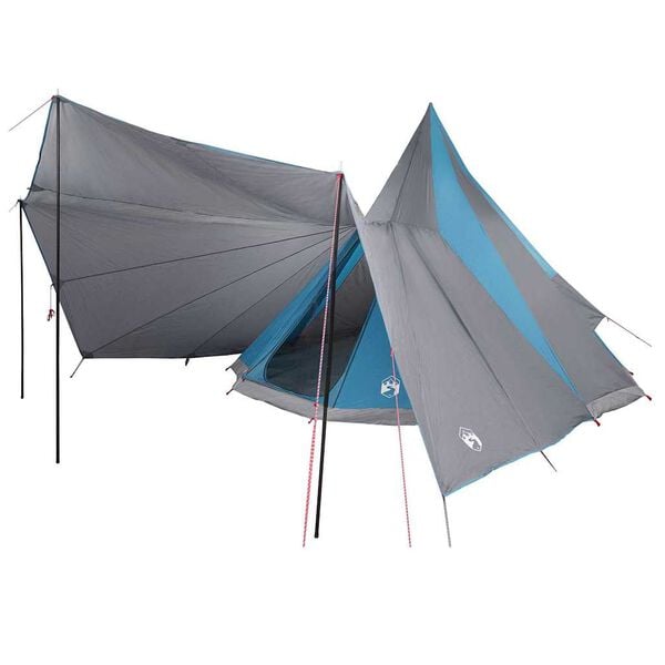 vidaXL Family Tipi Tent Folding Blue and Grey 510 x 690 x 330 cm