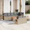 vidaXL Garden Sofa Set Beige