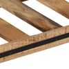 vidaXL Console Table Natural Mango Wood Solid Mango Wood Slim