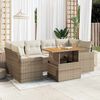vidaXL Garden Sofa Set Beige