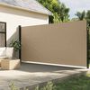 vidaXL Retractable Side Awning Beige