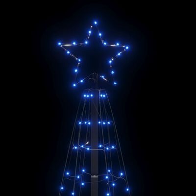 vidaXL Christmas Tree Light with Spikes 220 LEDs Blue 70.9"
