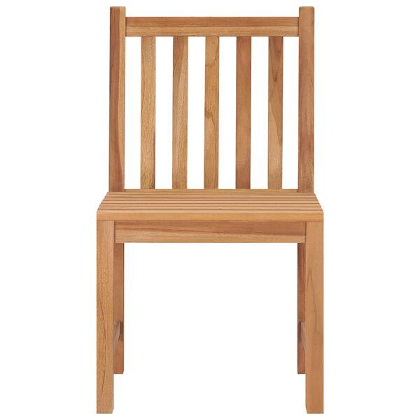 vidaXL Garden Chair Set of 6 Teak Teak wood, Polyester Standard