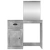 vidaXL Dressing Table Concrete Gray Engineered wood Medium