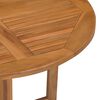 vidaXL Dining Table Teak Solid Teak Wood Medium Foldable Dining Table