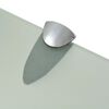 vidaXL Floating Shelf Set of 2 Frosted Toughened safety glass, Zinc alloy