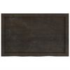vidaXL Wall Shelf Dark brown Solid oak wood 31.5 in x 19.7 in x 2.4 in