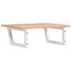 vidaXL Basin Shelf Wall Mounted Steel and Solid Wood Oak