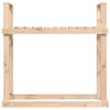 vidaXL Firewood Rack 43.3x13.8x42.7" Solid Wood Pine