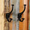 vidaXL Coat Rack Set of 2 Multicolor Solid reclaimed wood Wall mounting