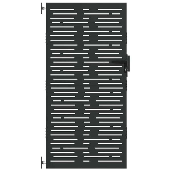 vidaXL Garden Gate 33.5x68.9" Corten Steel Square Design