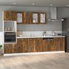 vidaXL Bottom Cabinet Smoked Oak Engineered Wood Standard Bottom Cabinet