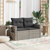 vidaXL Garden Sofa Gray