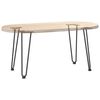 vidaXL Hairpin Table Leg Black Solid powder-coated steel 0.5 in diameter