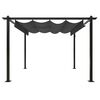 vidaXL Garden Gazebo Anthracite Powder-coated steel 9.8x9.8 ft