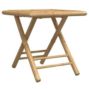 vidaXL Garden Table Natural Bamboo Small Foldable Bamboo Garden Table