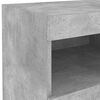 vidaXL Bedside Cabinet Set of 2 Concrete grey Engineered wood Medium
