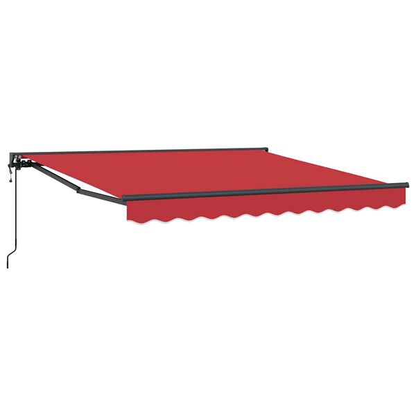 vidaXL Retractable Awning Red 300x250 cm fabric