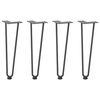 vidaXL Hairpin Table Leg Anthracite Solid powder-coated steel Standard