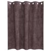 vidaXL Curtain with Curtains 2 pcs Brown 55.1" x 55.1" Velvet