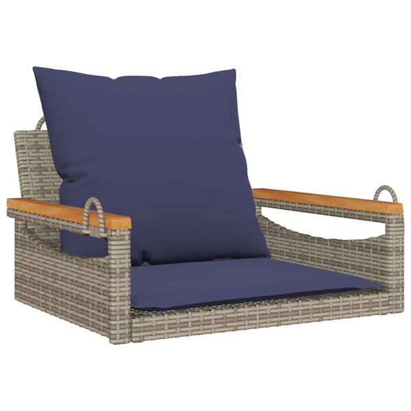vidaXL Patio Swing Bench Gray