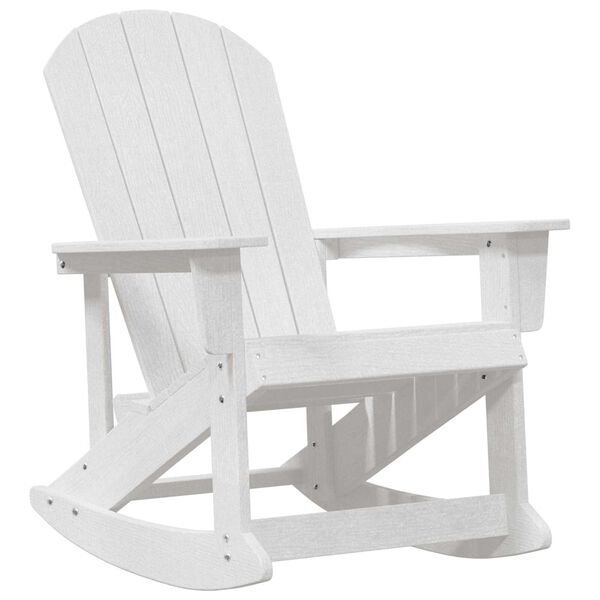 vidaXL Adirondack Rocking Chair White 73.5 x 92 x 90cm HDPE