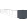 vidaXL Chicken Cage Anthracite Galvanized steel 65 x 500 x 71.3 in