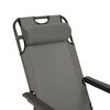 vidaXL Sunlounger Set of 2 Grey