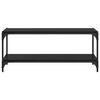 vidaXL TV Cabinet Black Oak 39.37 x 12.99 x 16.14 in