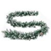 vidaXL Christmas Garland Green PVC 8.9 ft length Christmas Garland