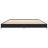 vidaXL Bed Frame Black Engineered Wood Small Double Durable Bed Frame