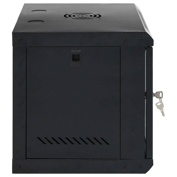 vidaXL 9U Wall Mounted Network Cabinet 19" IP20 20.9x15.7x17.7"