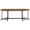 vidaXL Coffee Table Brown and Black Solid reclaimed wood, Iron Medium