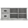 vidaXL TV Cabinet Concrete Gray Engineered Wood Medium TV Cabinet