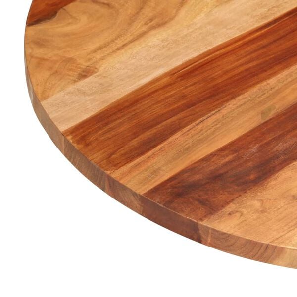 vidaXL Table Top Natural wood grain Solid Acacia Wood 27.6 in diameter