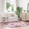 vidaXL Shaggy Rug Dusty Pink 100% Polyester 79x79 in Non-slip