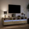 vidaXL TV Wall Cabinet Sonoma Oak Engineered wood Large TV Wall Cabinet