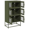 vidaXL Highboard Olive Green Cold-Rolled Steel Large Highboard