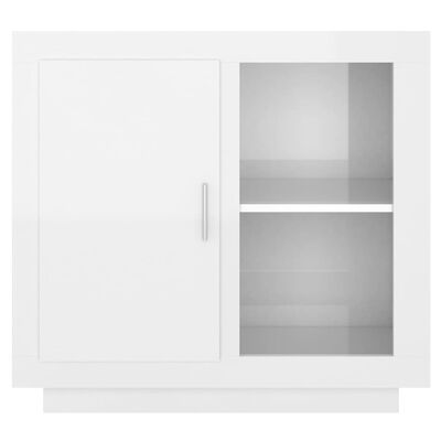 vidaXL Sideboard High Gloss White 31.5"x15.7"x29.5"