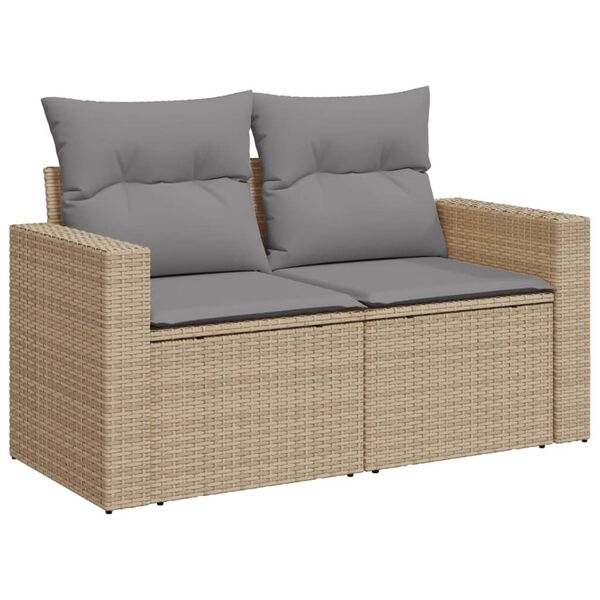 vidaXL Garden Sofa Set Mix Beige