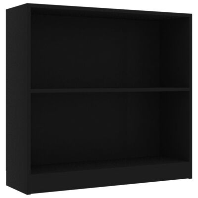 vidaXL Bookshelf Black 31.5"x9.4"x29.5" Chipboard