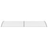 vidaXL Door Canopy Gray and Transparent