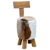 vidaXL Stool Brown Solid teak wood Standard Minimalistic Stool