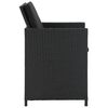 vidaXL Outdoor Dining Set Black